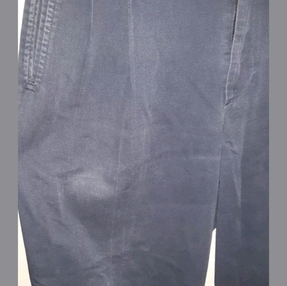 LOAFERS MENS PLEATED PANTS 36x32 Navy work pants - Picture 5 of 6